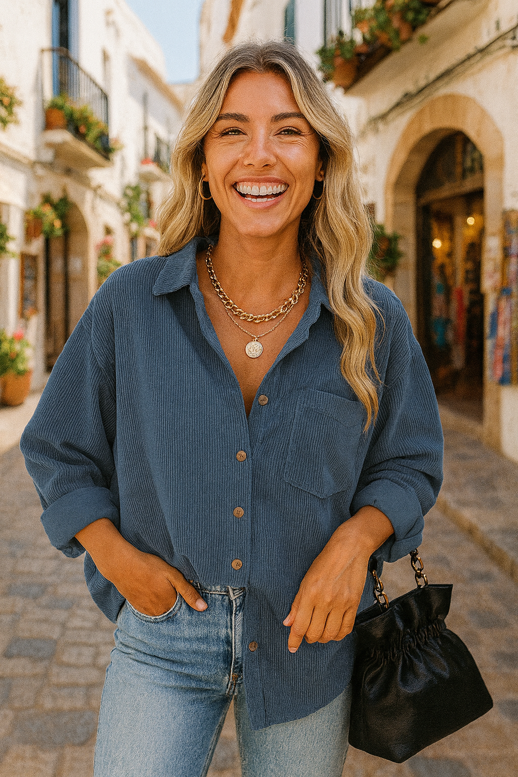Isla Oversized Autumn Blouse – Women’s fashion piece