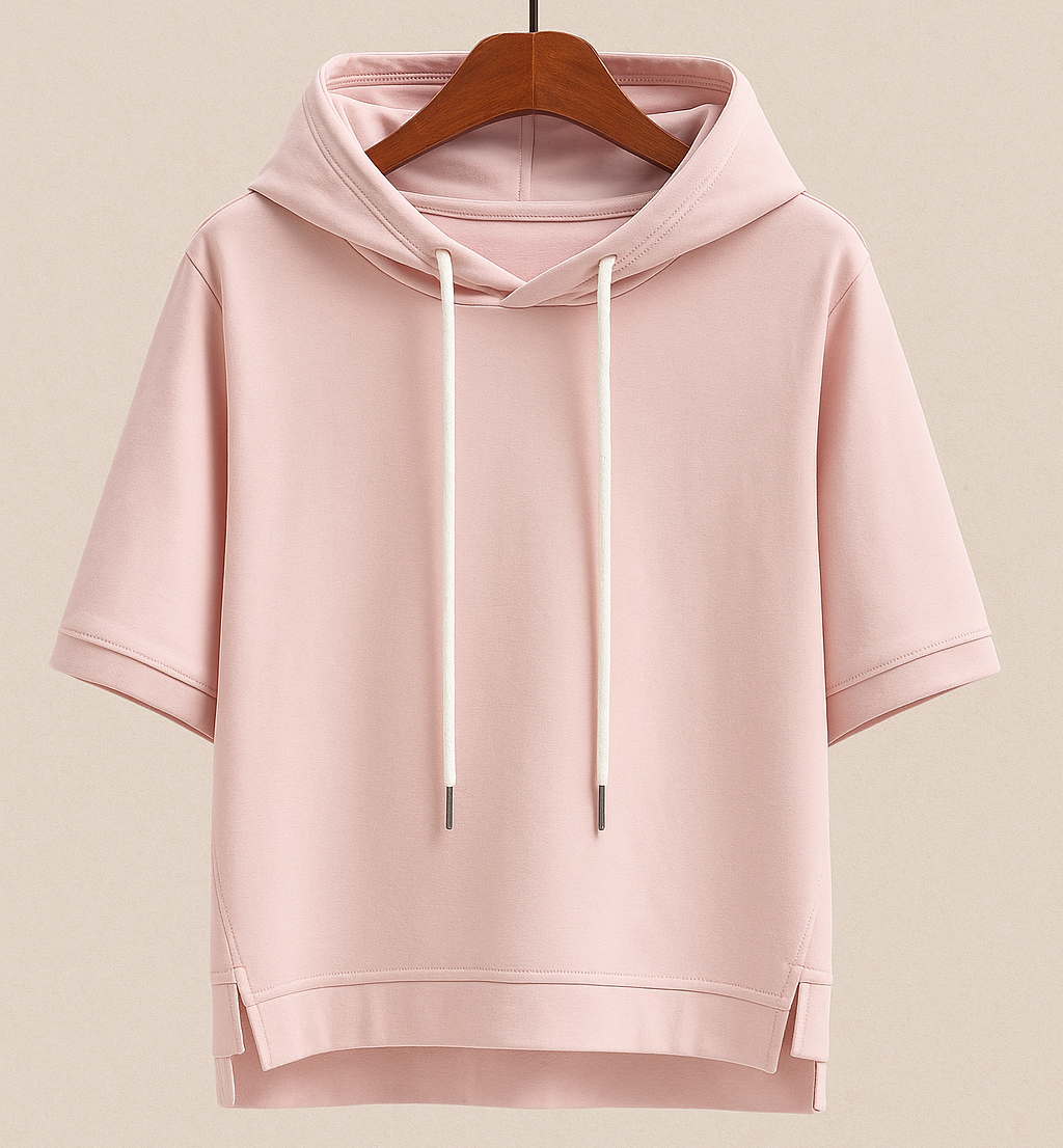 Ashiy Short Sleeve Hooded Pullover – Women’s fashion piece