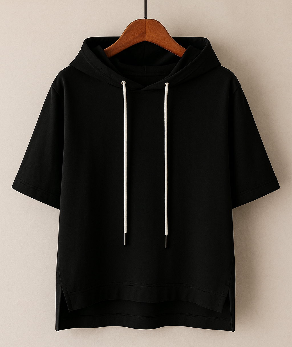 Ashiy Short Sleeve Hooded Pullover
