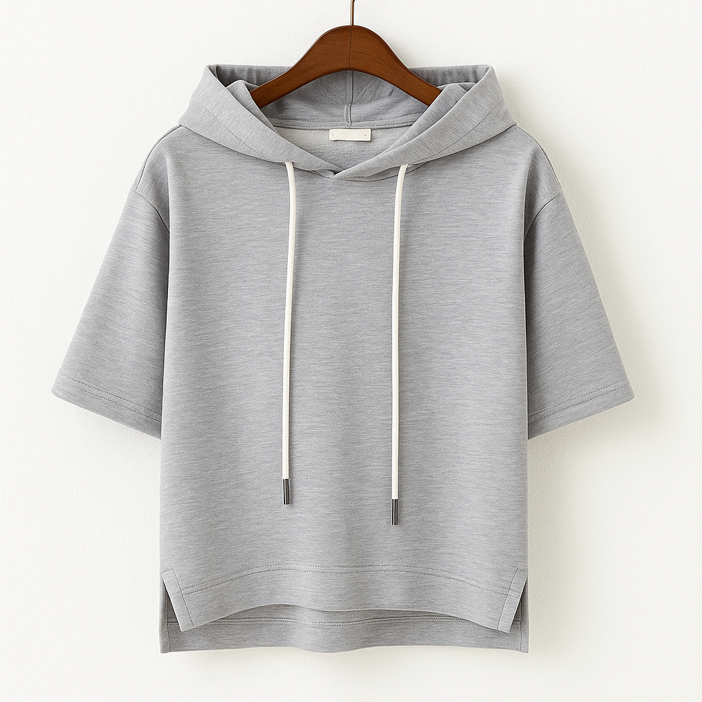Ashiy Short Sleeve Hooded Pullover – Women’s fashion piece