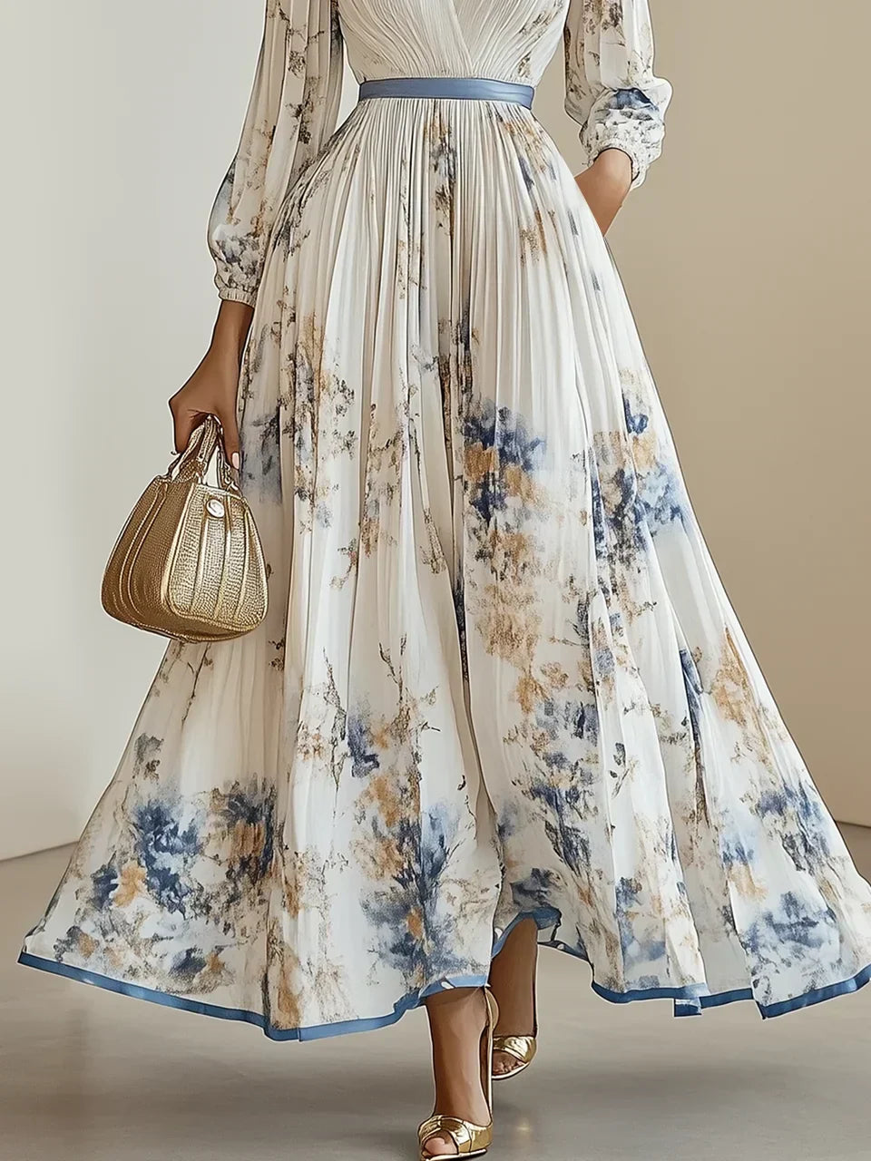 Bristol Floral Patchwork Bohemian Maxi Dress
