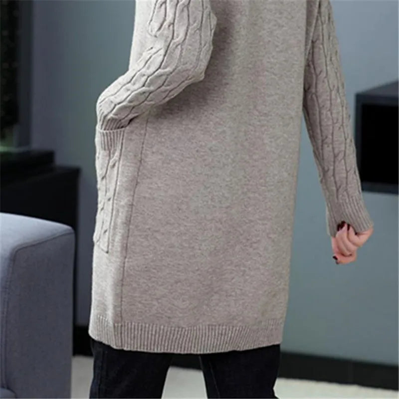 Graciel Cable Sleeve Knit Cardigan