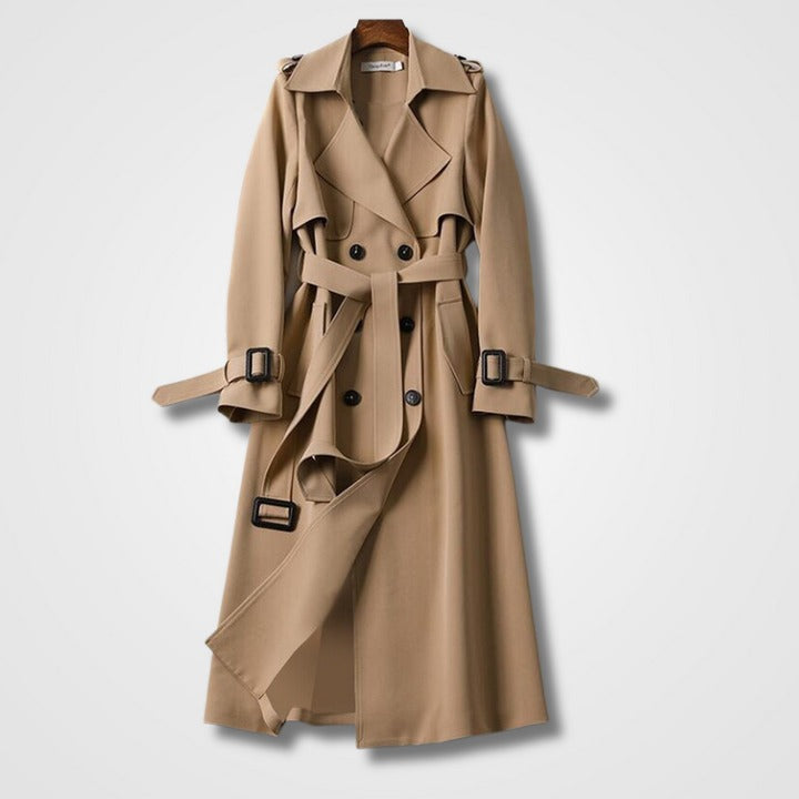 Camille – Classic Double Breasted Trench Coat – Women’s fashion piece