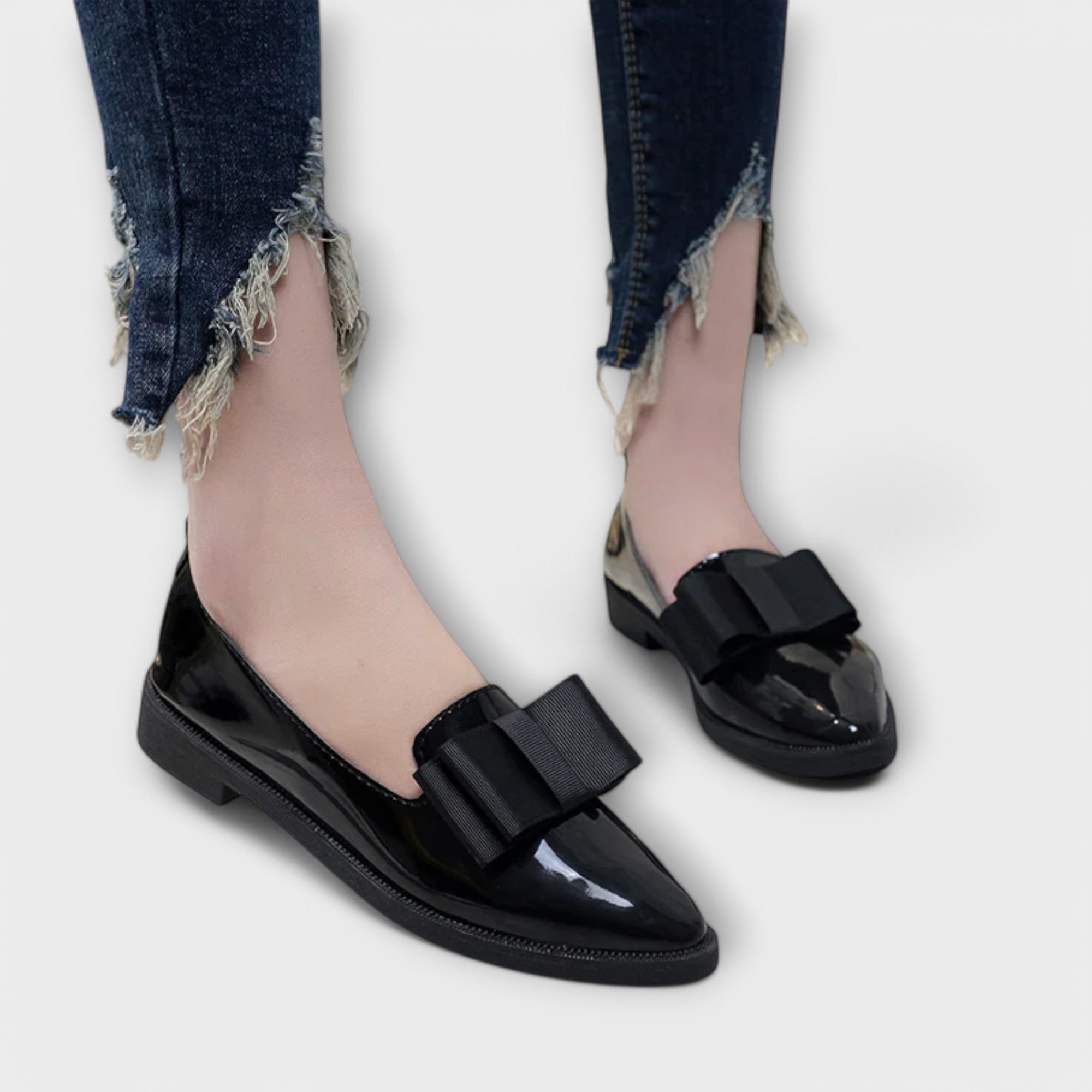 Heidi Luxe Bow Loafers