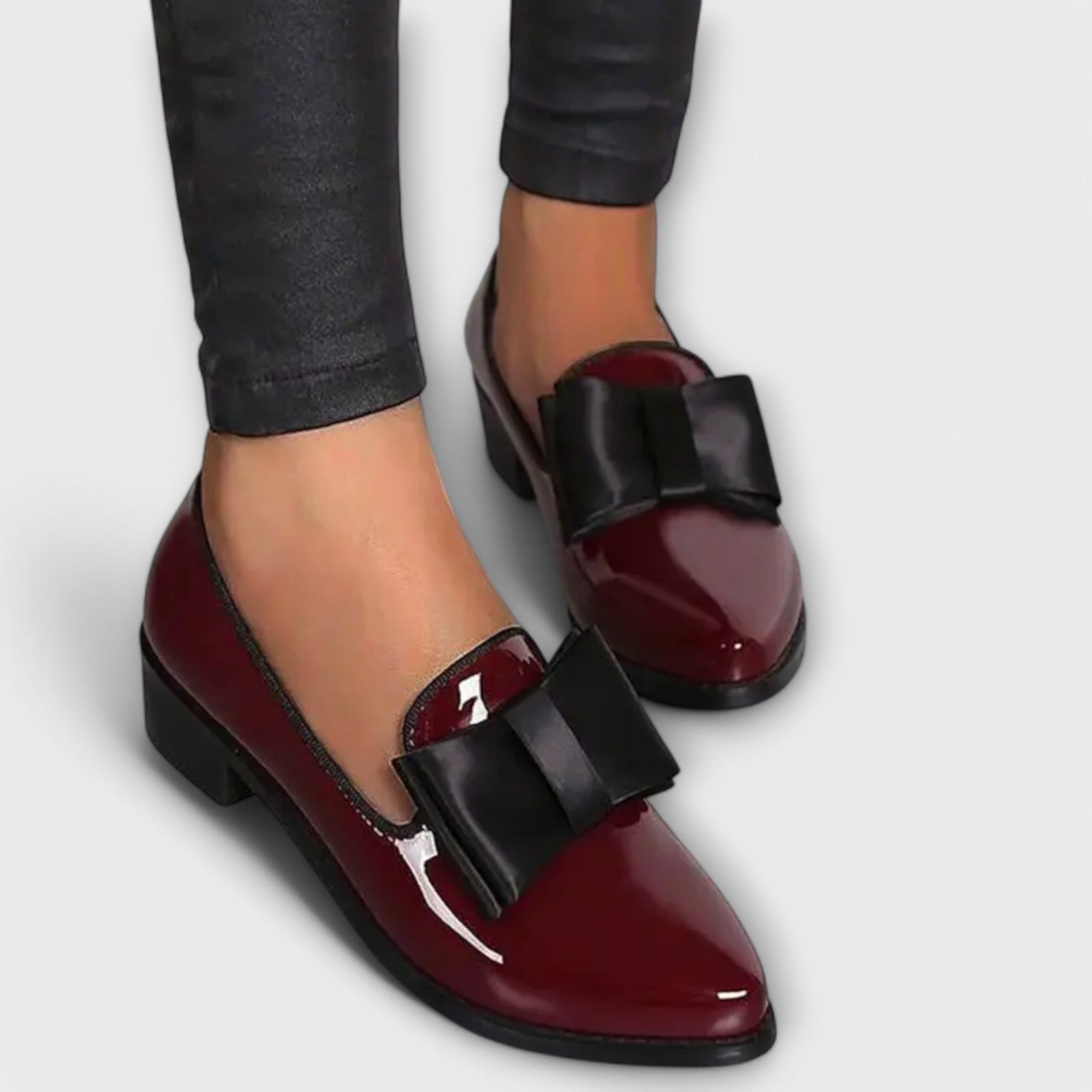 Heidi Luxe Bow Loafers