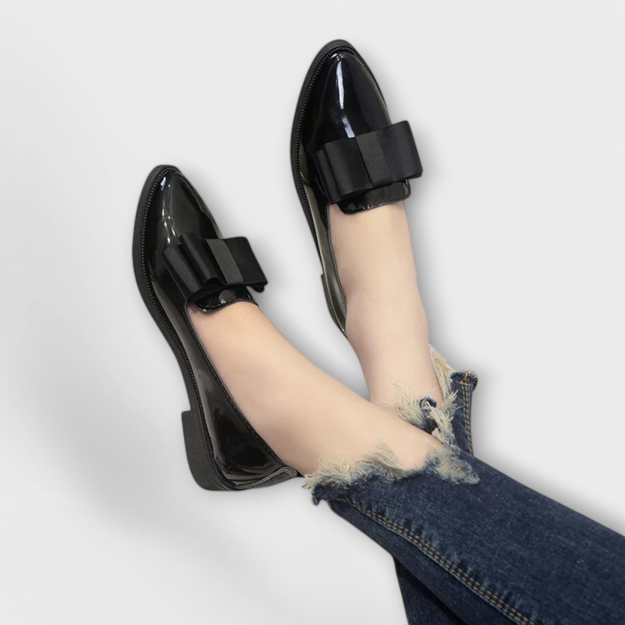 Heidi Luxe Bow Loafers