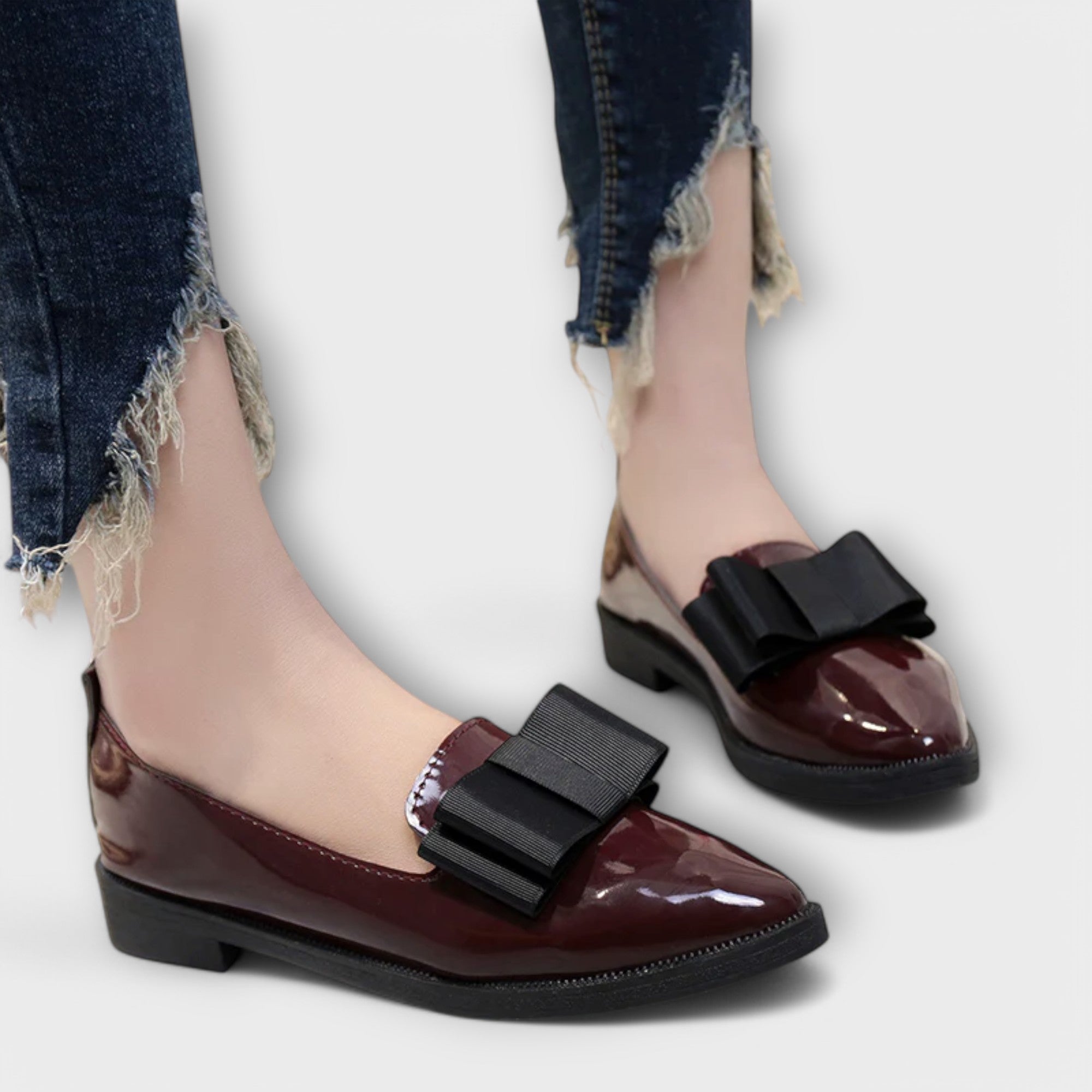 Heidi Luxe Bow Loafers
