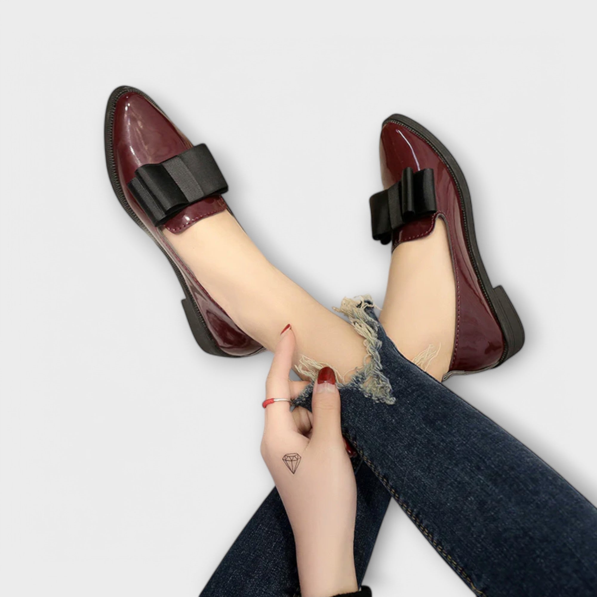 Heidi Luxe Bow Loafers