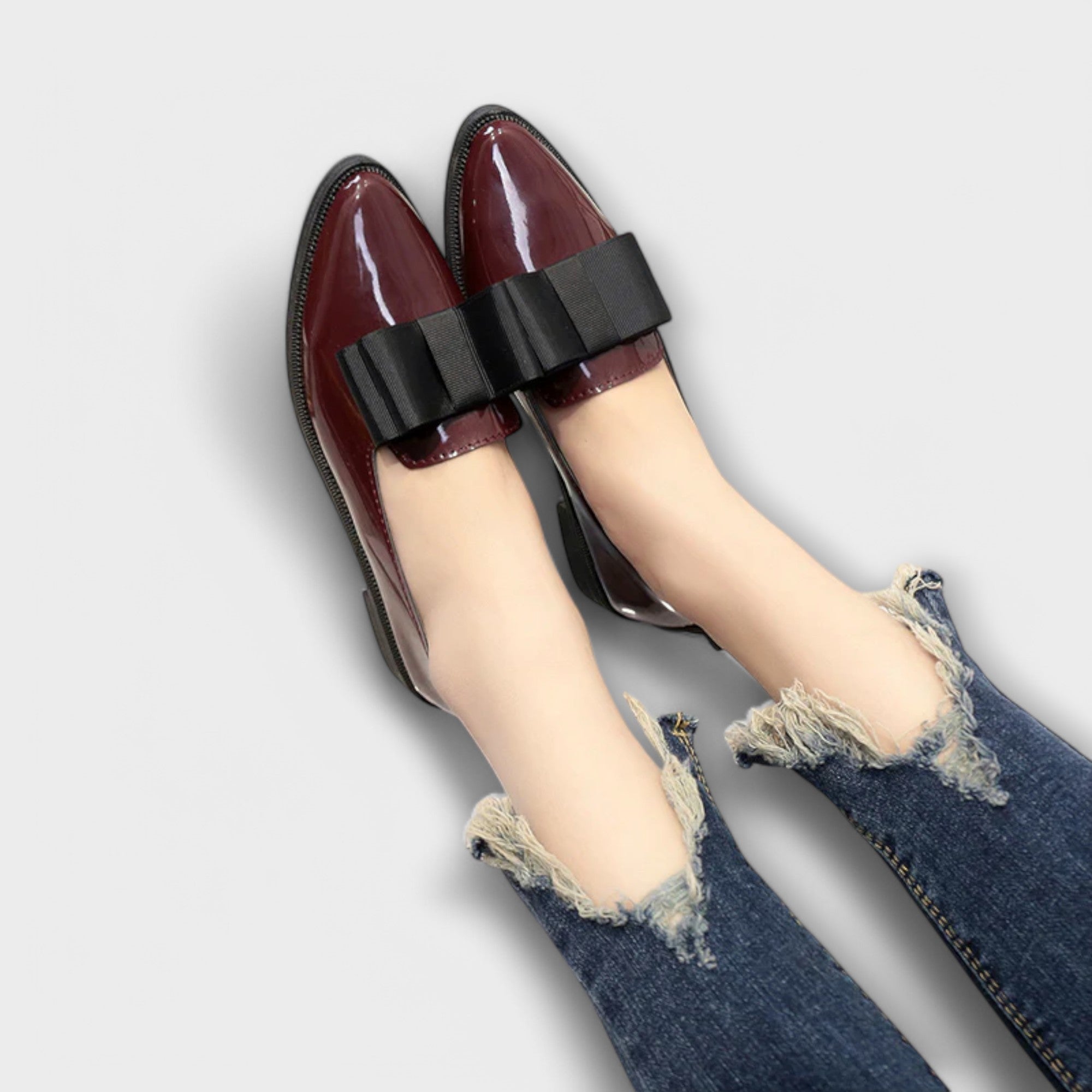 Heidi Luxe Bow Loafers