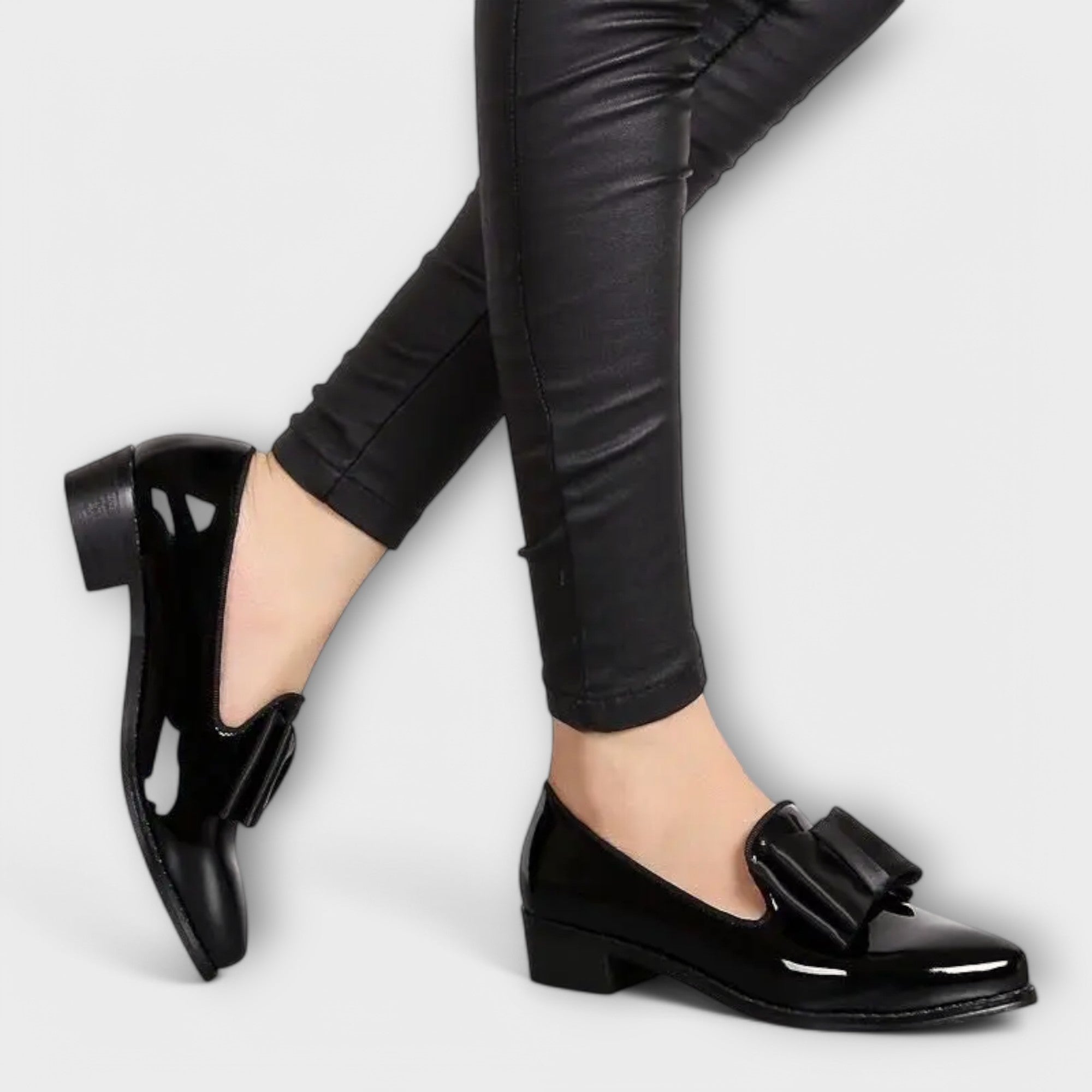 Heidi Luxe Bow Loafers