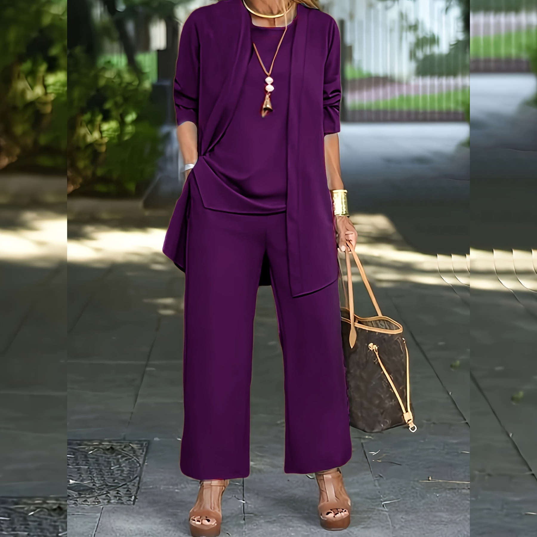 Isla 3 Piece Flowy Trouser Set
