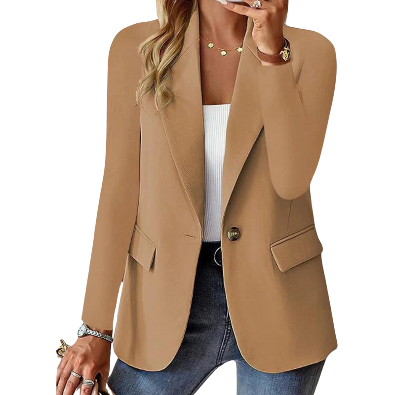 Charlotte – Sleek One Button Blazer