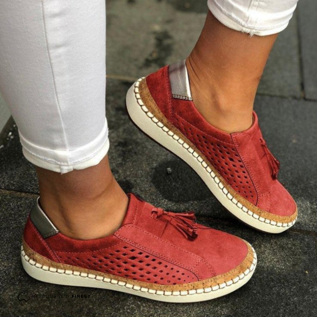 Isla Breeze Perforated Slip On Shoes