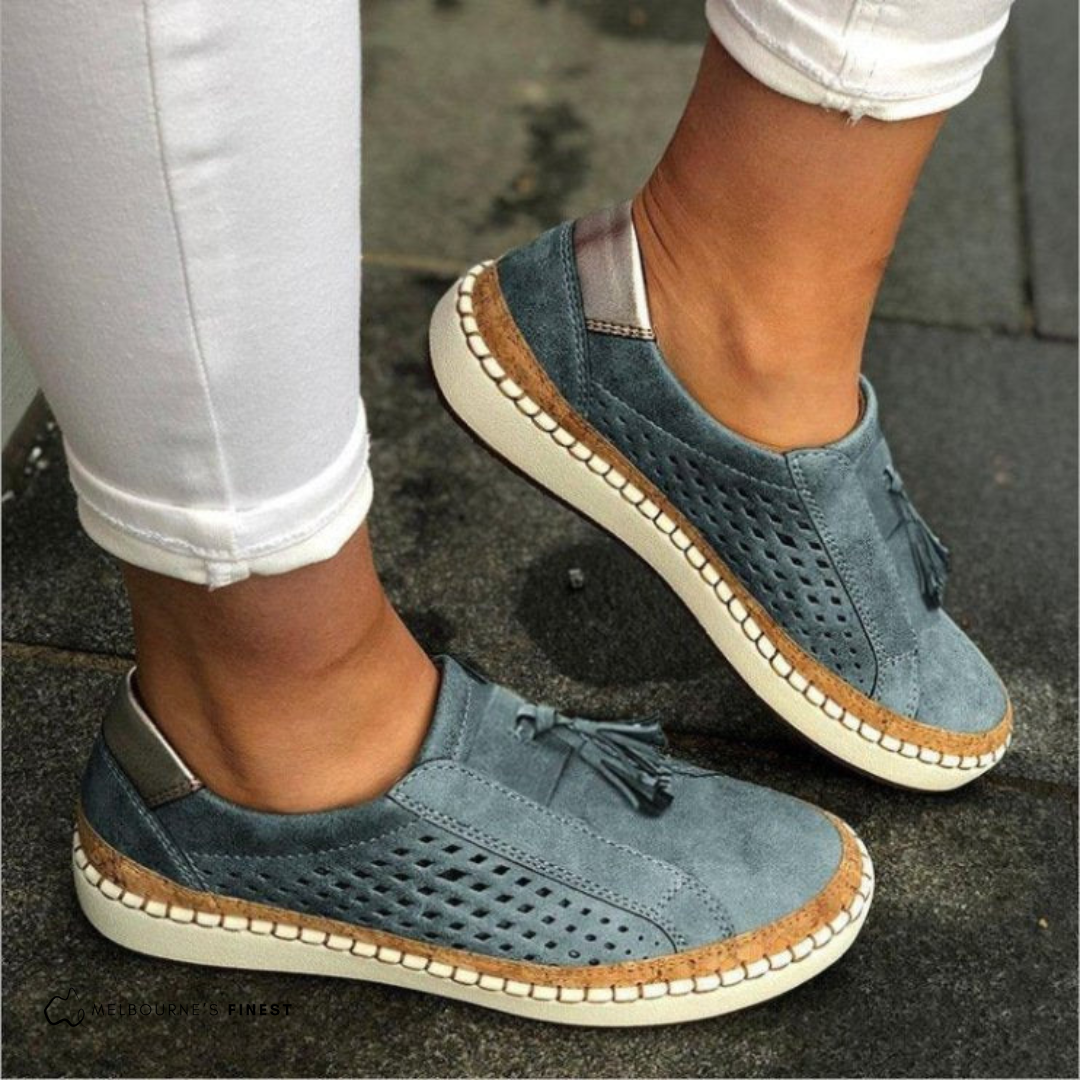 Isla Breeze Perforated Slip On Shoes