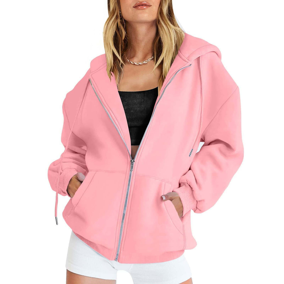 Avalice Relaxed Zip Hoodie – Women’s fashion piece