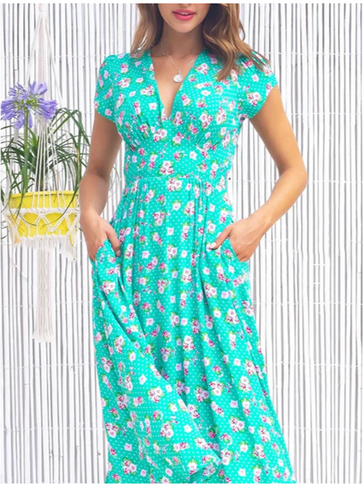 Fienna – Button Front Midi Dress – Women’s fashion piece