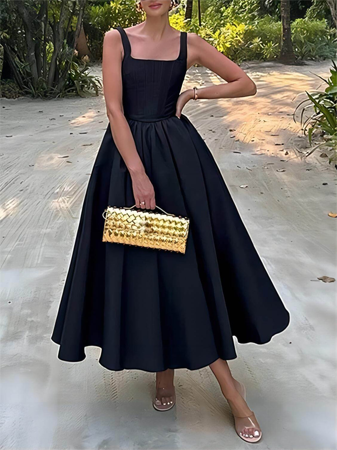 Patricia Elegant A Line Midi Dress – Women’s fashion piece