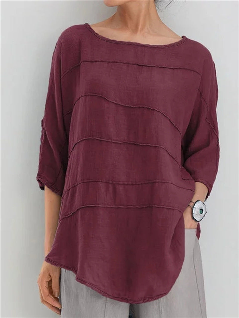 Nadia Textured Relaxed Blouse