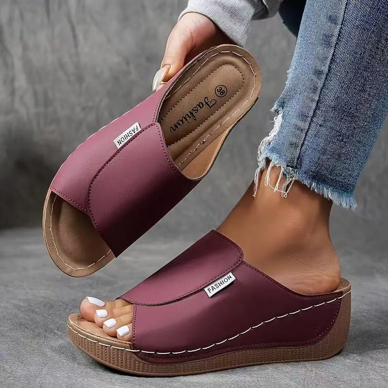 Myra Comfort Wedge Slide Sandals