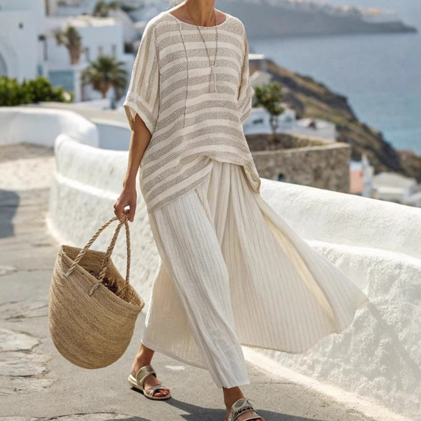 Theresa – Riviera Breeze Striped Set – Women’s fashion piece