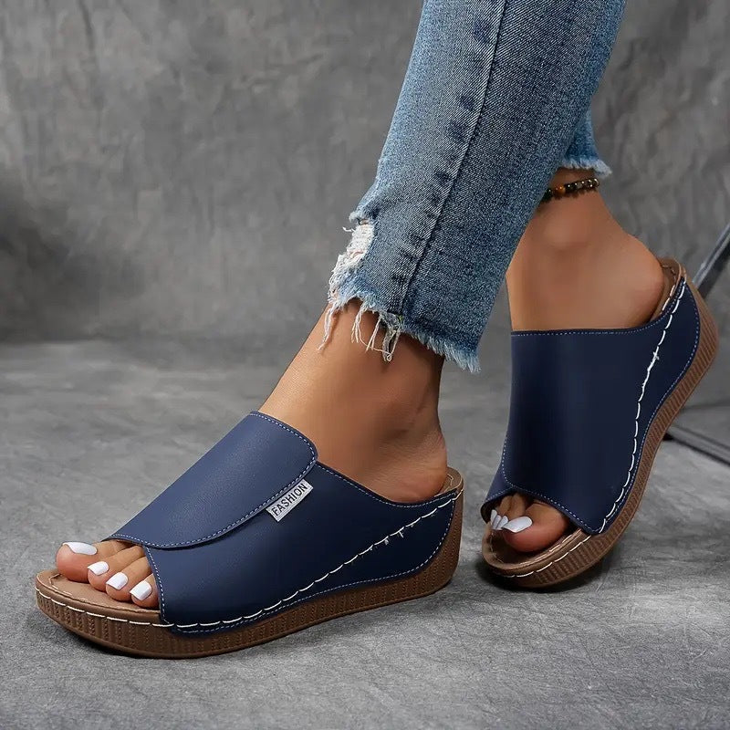 Myra Comfort Wedge Slide Sandals