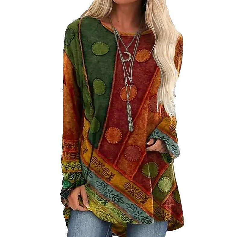 Nova Boho Patchwork Tunic – Women’s fashion piece