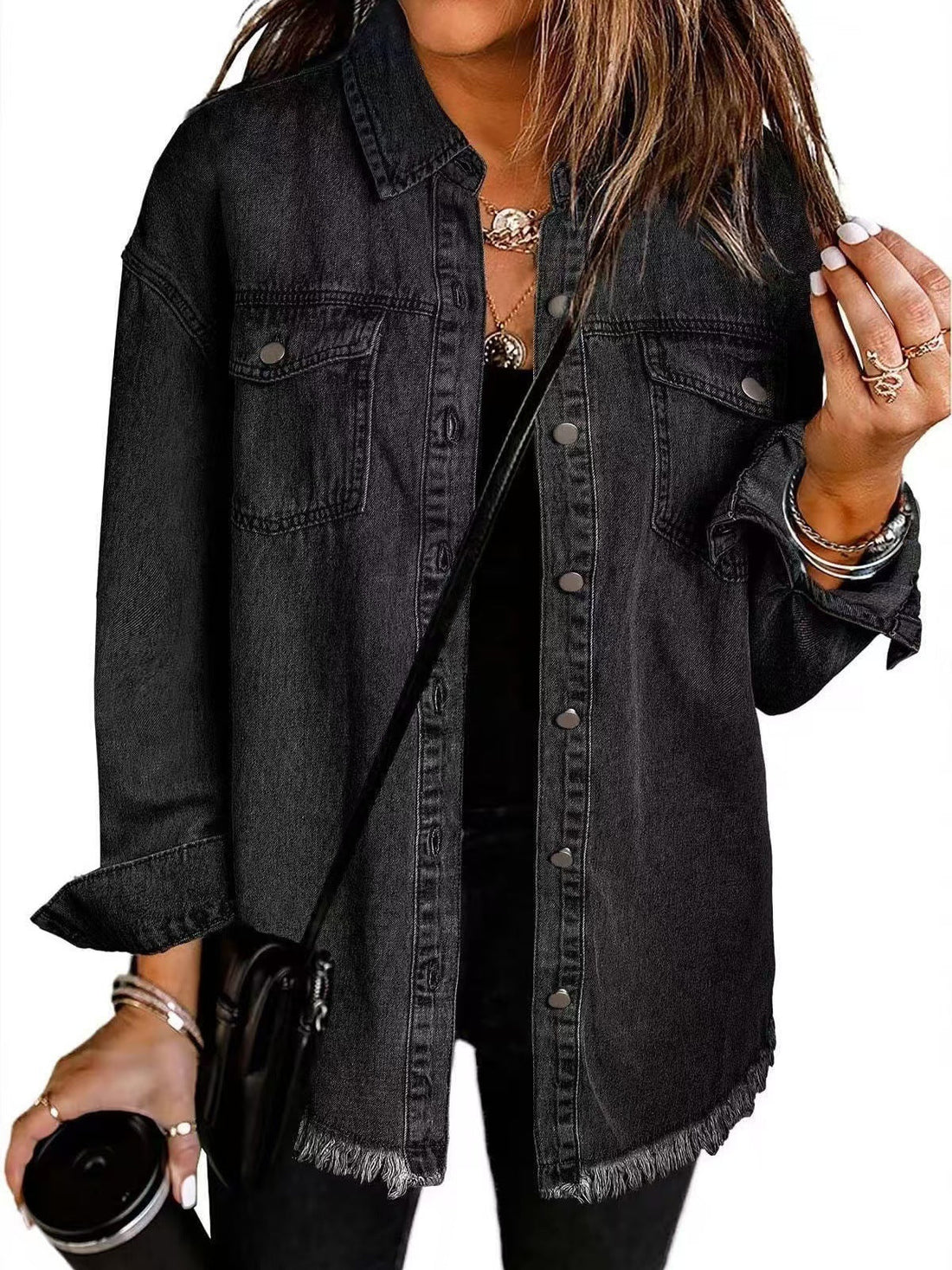 Harper Denim Button Up Jacket – Women’s fashion piece