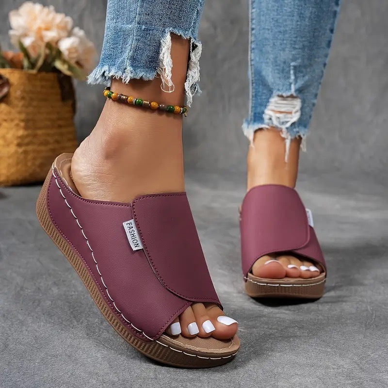 Myra Comfort Wedge Slide Sandals