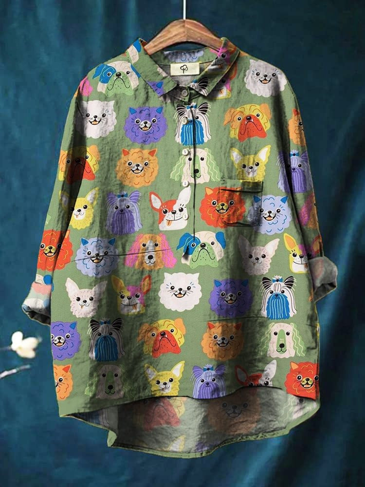 Quinley Chic Playful Printed Blouse