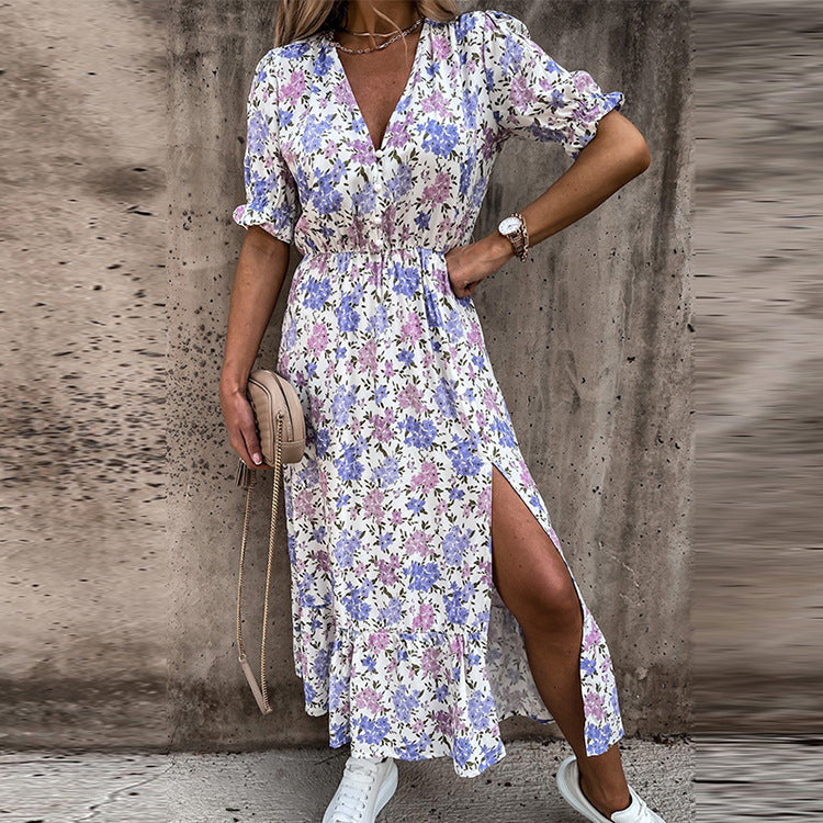 Naila Elegant Floral Dress