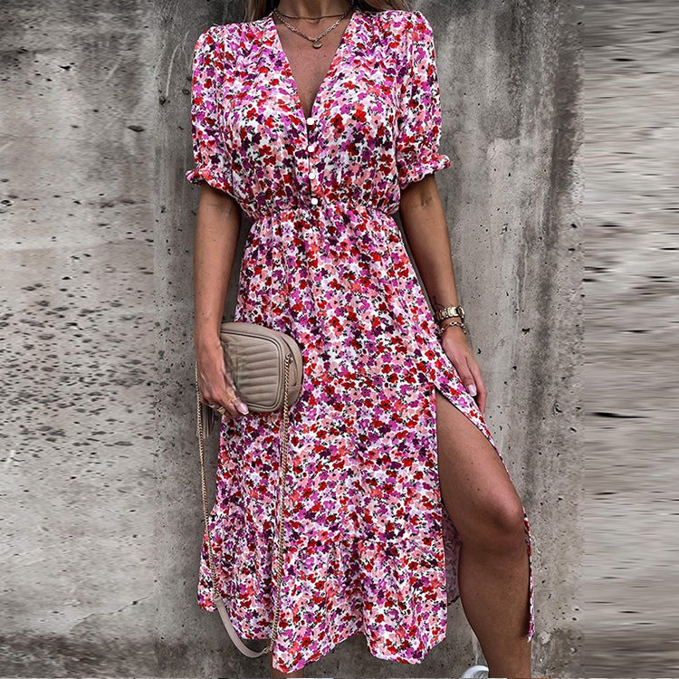 Naila Elegant Floral Dress