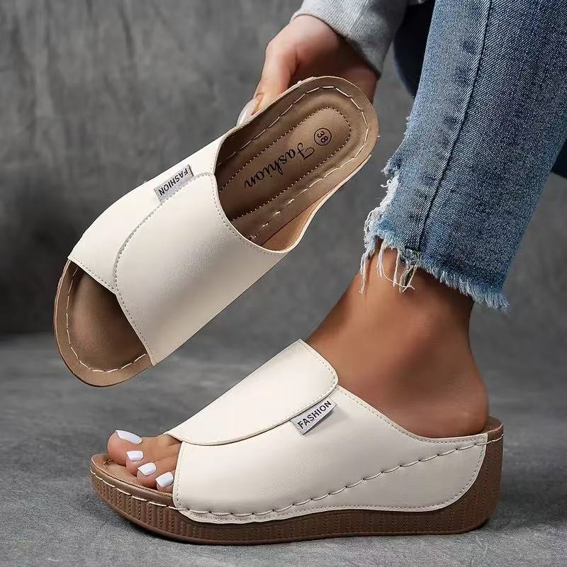 Myra Comfort Wedge Slide Sandals