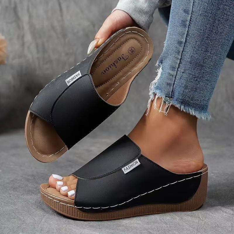 Myra Comfort Wedge Slide Sandals
