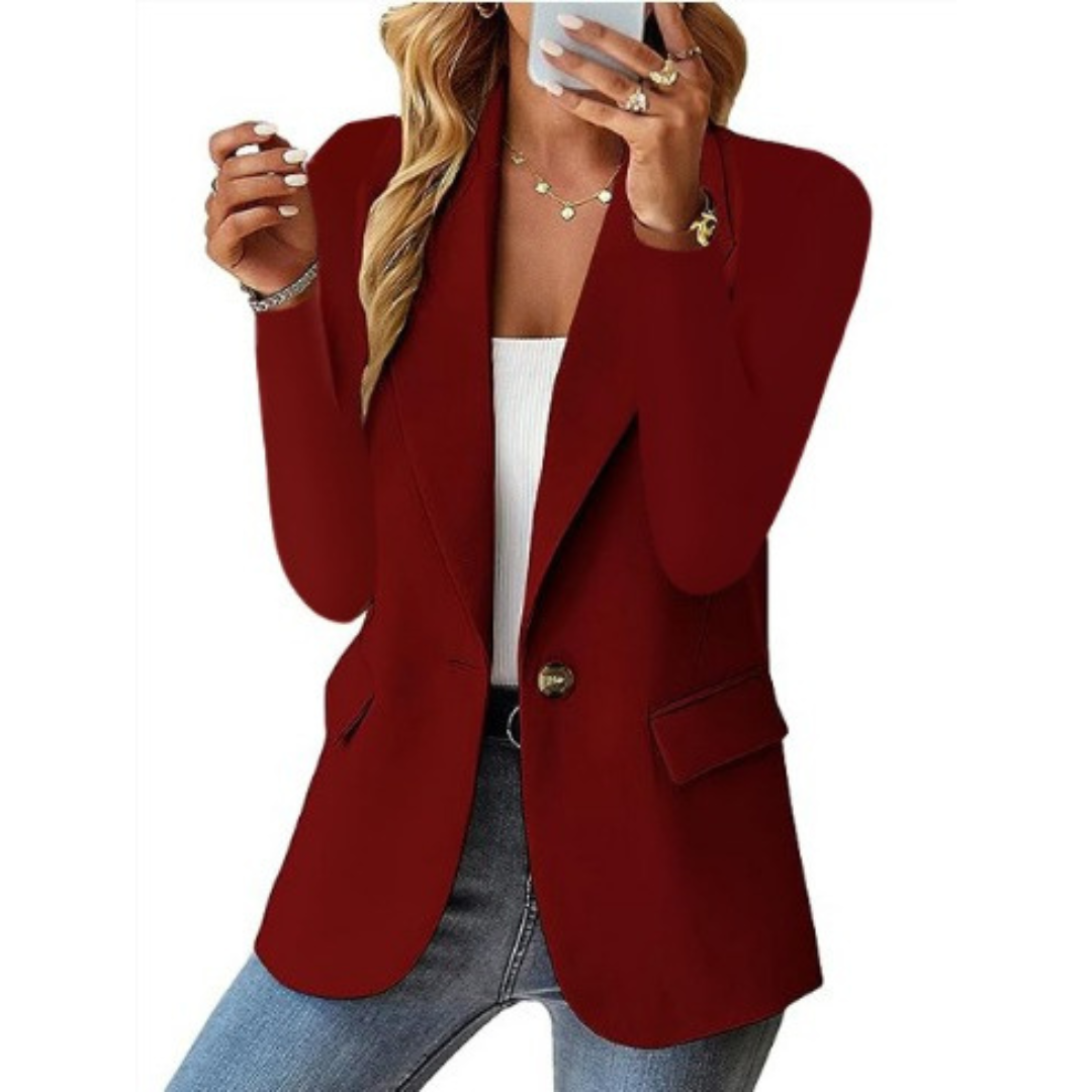 Charlotte – Sleek One Button Blazer