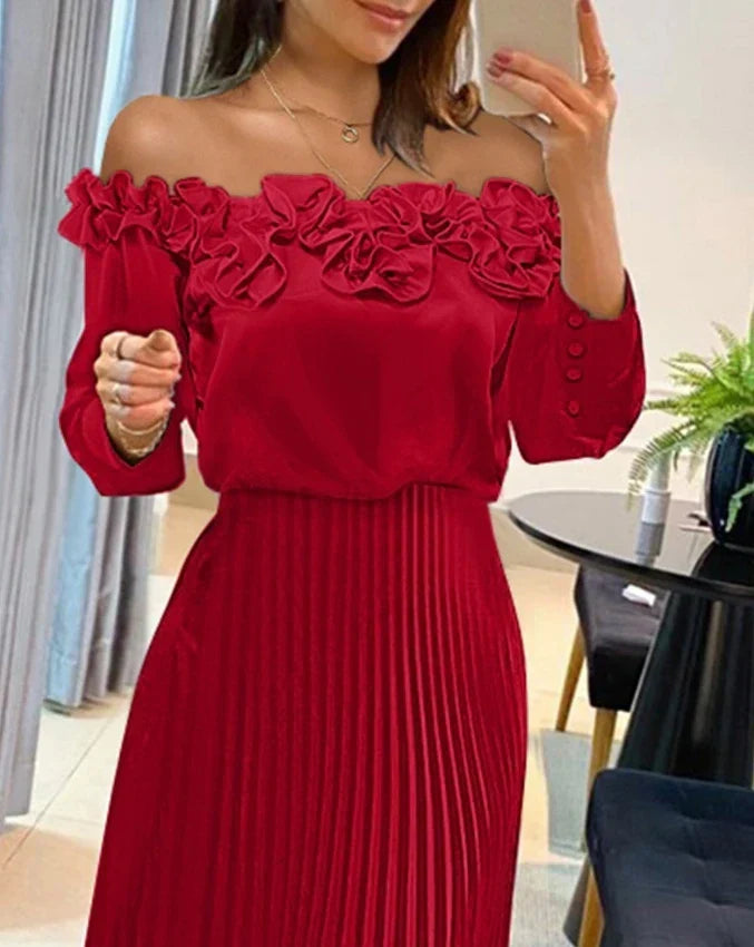 Carina | Stunning Off Shoulder Maxi Dress