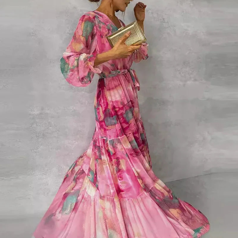 Emily Elegant Floral Dress