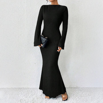 Celeste | Off Shoulder Long Sleeve Maxi Dress – Women’s fashion piece