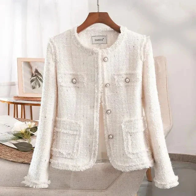 Colette Textured Pearl Button Jacket – Women’s fashion piece