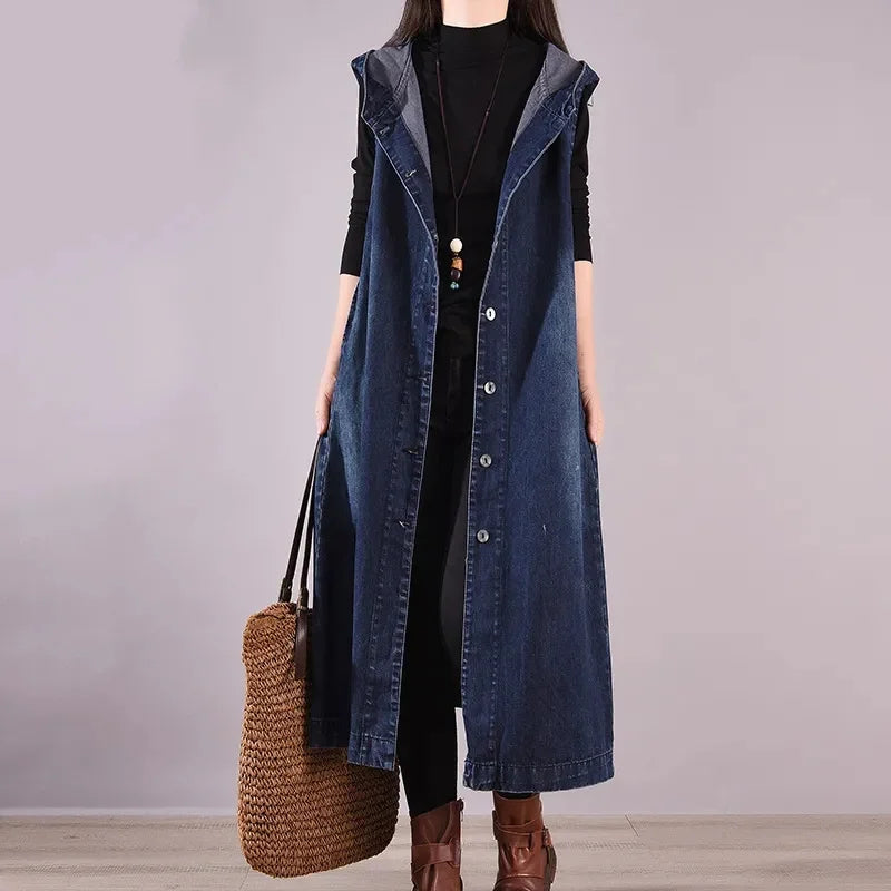 Mira Hooded Longline Vest – Women’s fashion piece