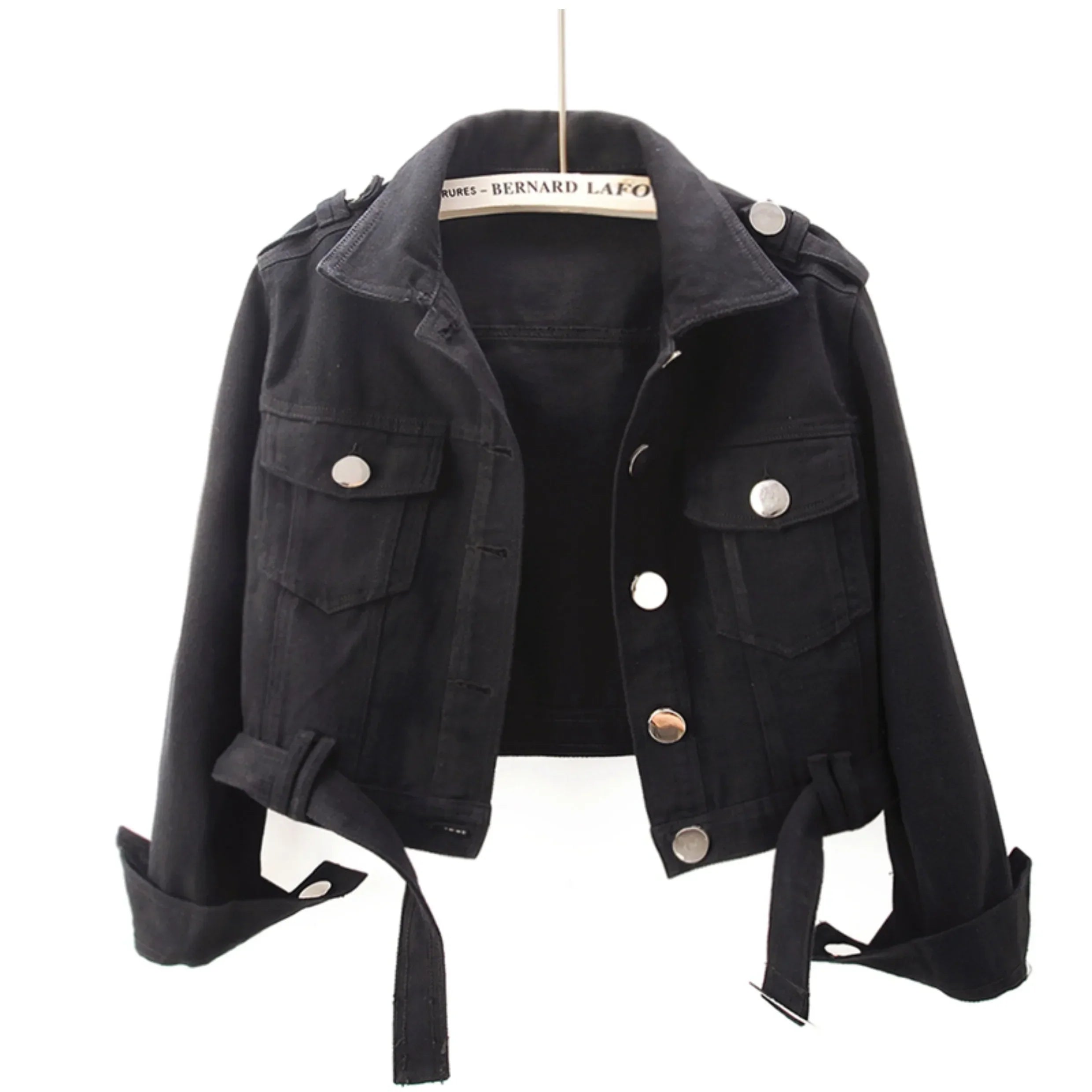 Romi Cropped Cotton Utility Jacket