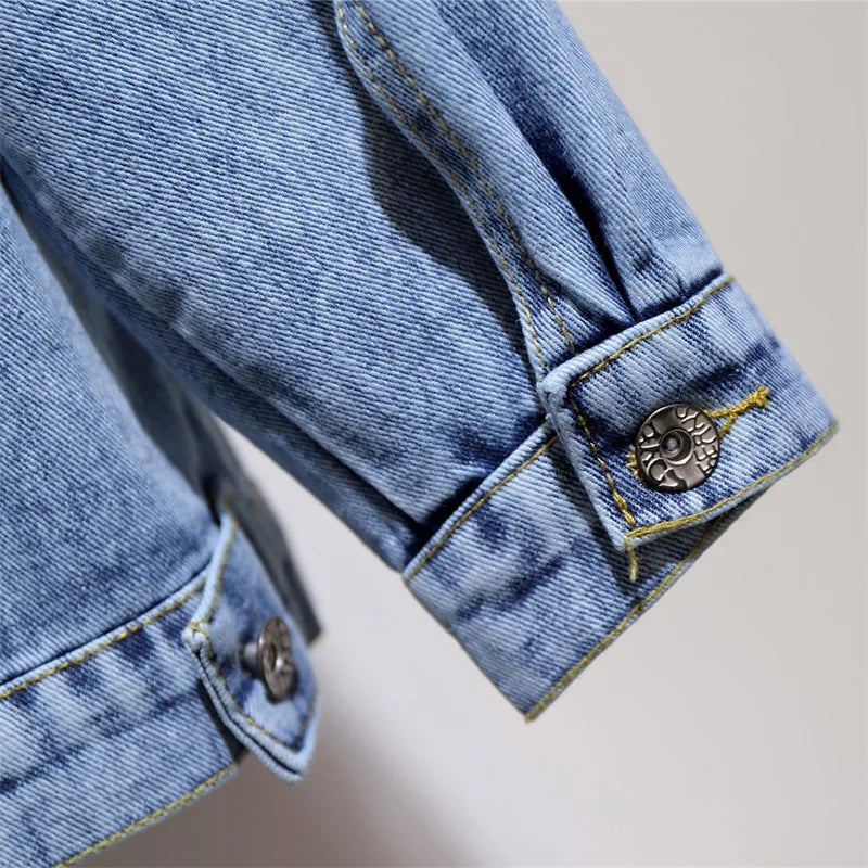 Blair Oversized Distressed Washed Street Jacket