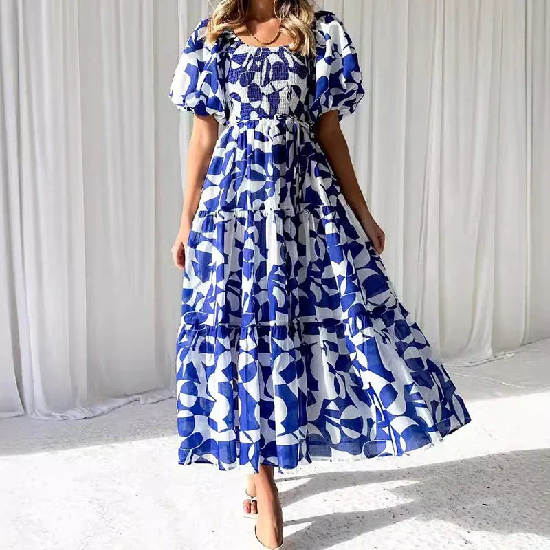 Valenciaone™ Tiered One Shoulder Maxi Dress