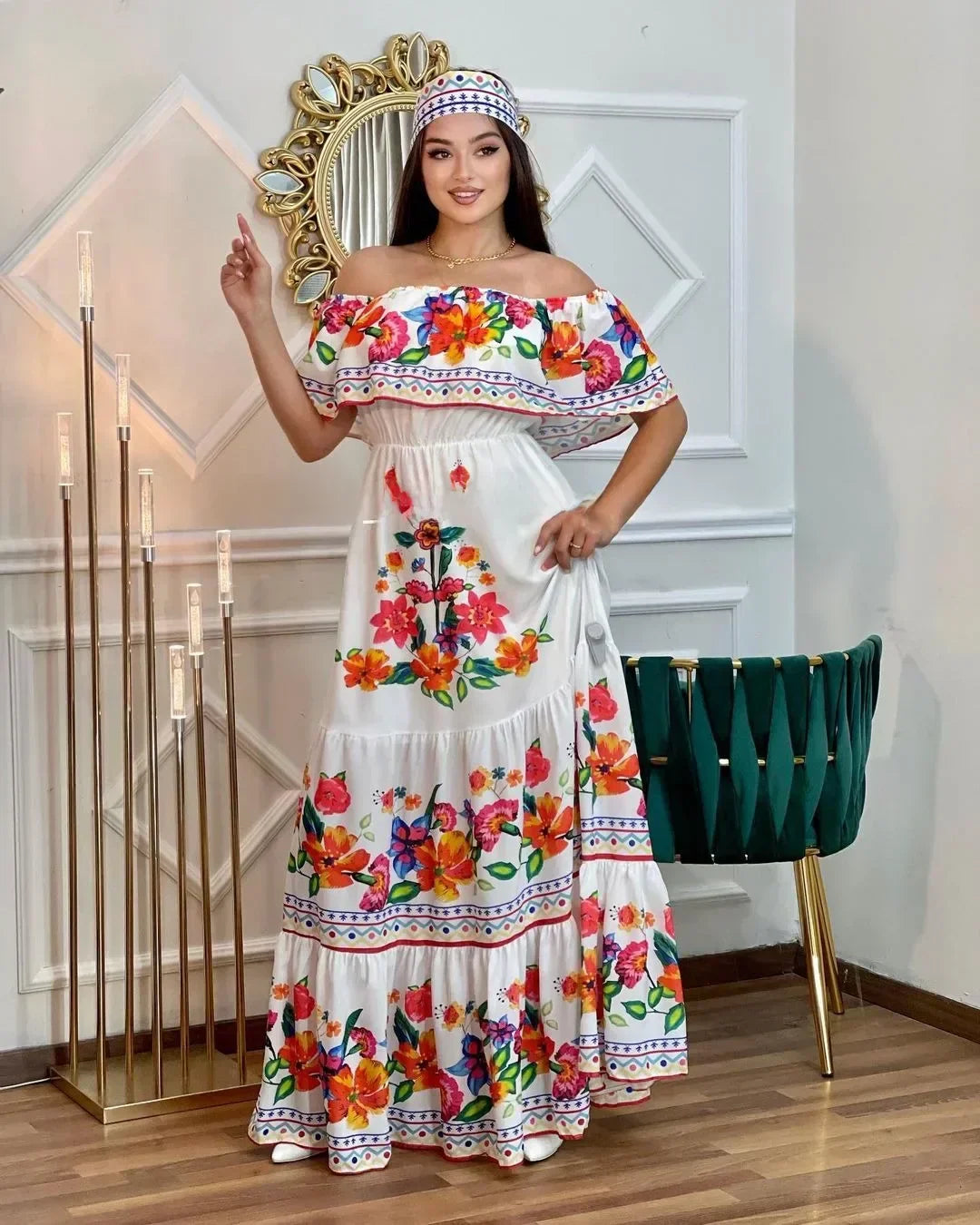 Amara Off Shoulder Maxi Dress