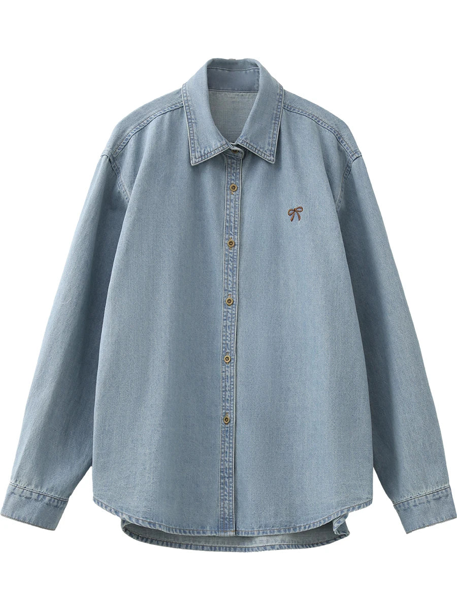 Elsie Embroidered Relaxed Shirt – Women’s fashion piece