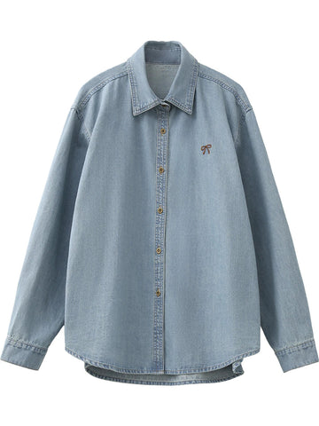 Elsie Embroidered Relaxed Shirt – Women’s fashion piece