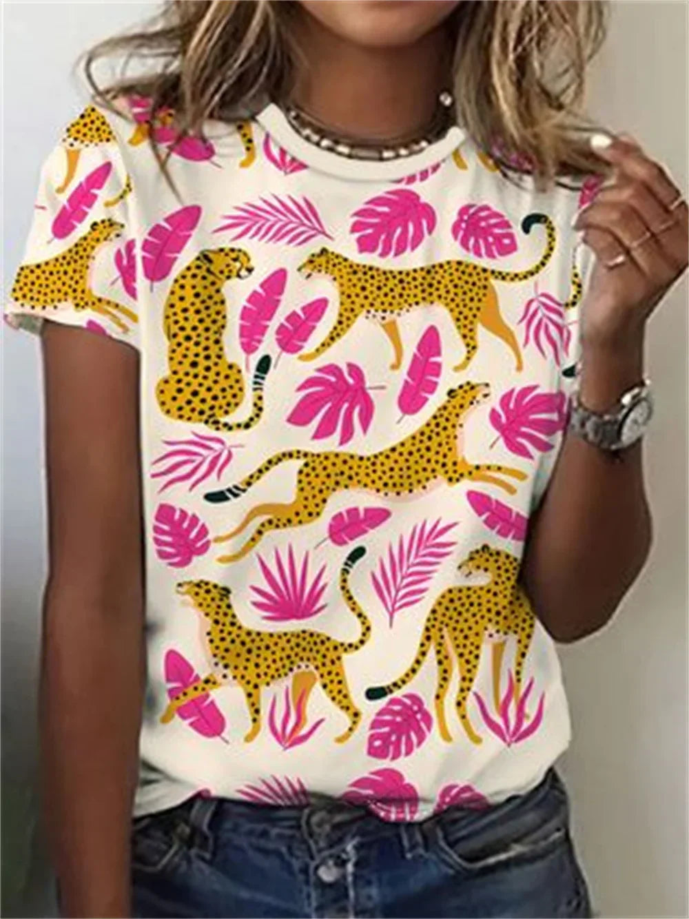 Zosia Animal Print Nature Inspired Top