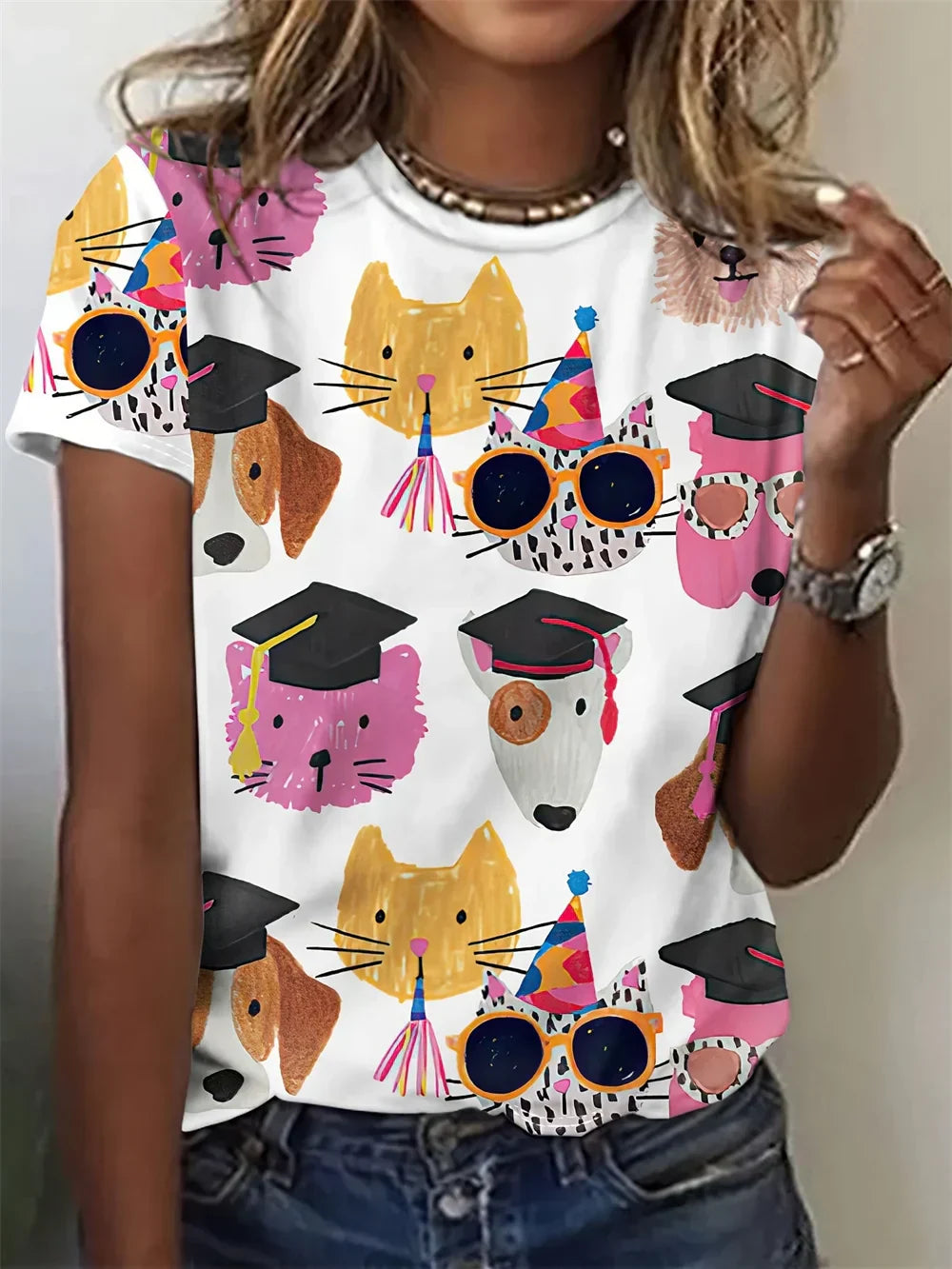 Zosia Animal Print Nature Inspired Top