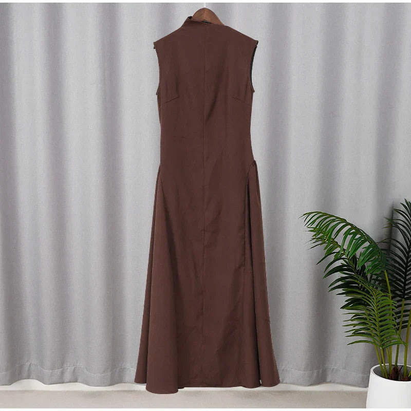 Aria | Pleated A Line Evening Dress