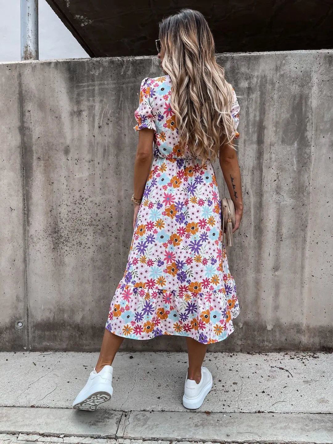 Naila Elegant Floral Dress