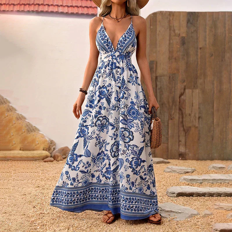 Élodie V Neck Dress